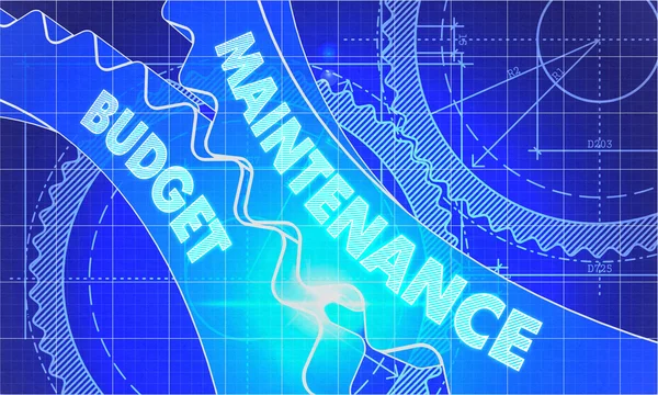 Maintenance Budget on Blueprint of Cogs. — Φωτογραφία Αρχείου
