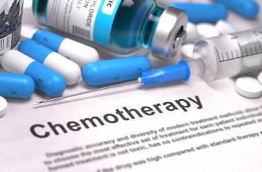 Kemoterapi - tıbbi kavramı. Medicame bileşimi.