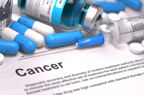 Cancer Diagnosis. Medical Concept. Composition of Medicaments. — Stock Fotó