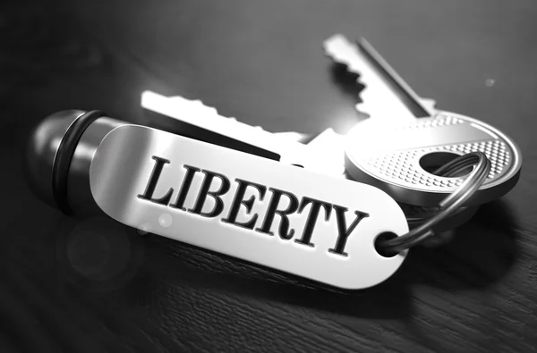 Liberty Concept. Keys with Keyring. — Zdjęcie stockowe