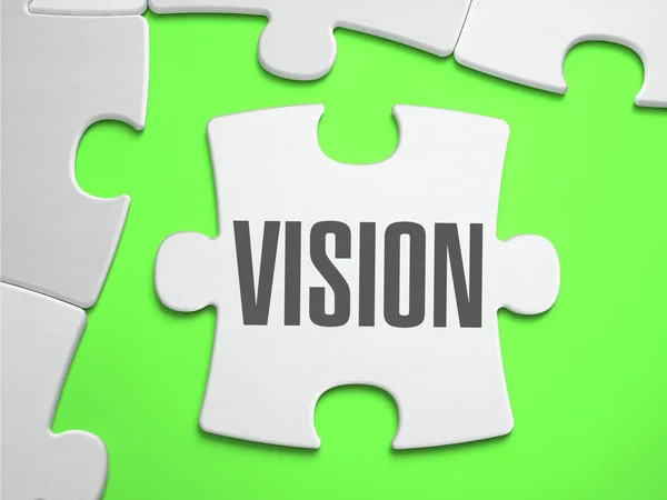 Vision - Jigsaw Puzzle with Missing Pieces. — Stockfoto