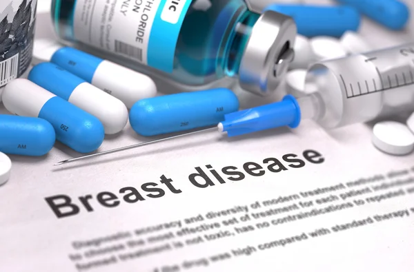 Diagnosis - Breast Disease. Medical Concept. 3D Render. — Stock Photo, Image