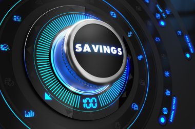 Savings Controller on Black Control Console.