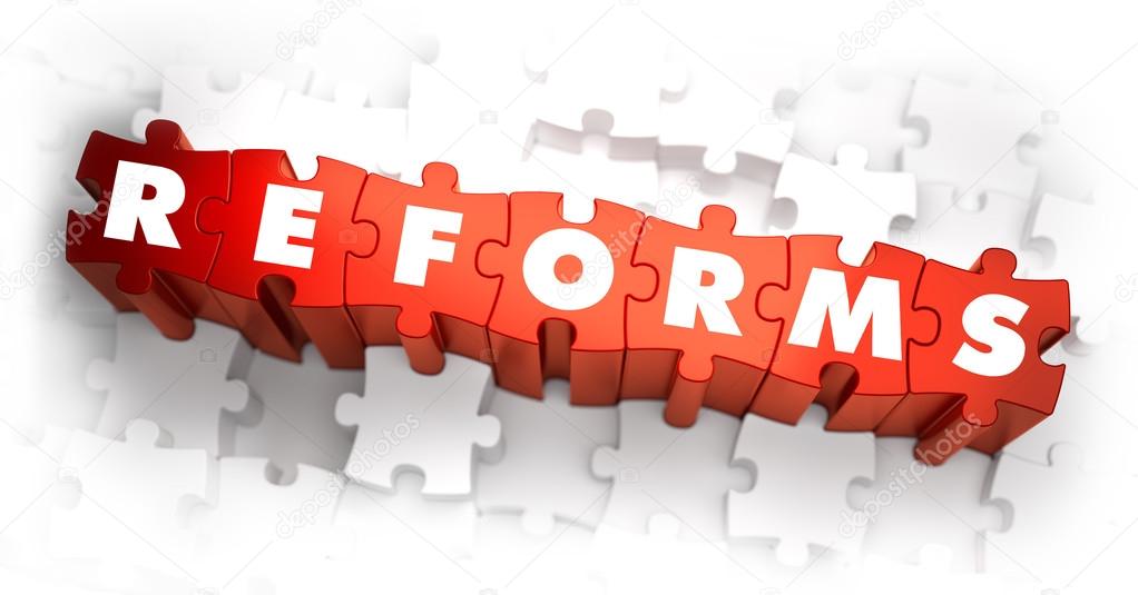 Reforms - White Word on Red Puzzles.