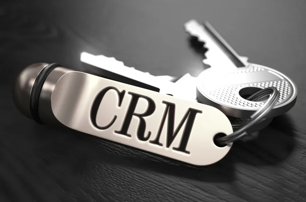 CRM Concept. Keys with Keyring. — Stock Photo, Image