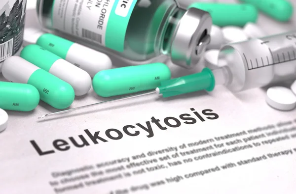 Leukocytosis diagnózis. Egészségügyi koncepció. — Stock Fotó