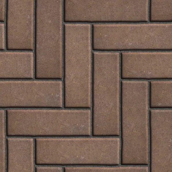 Brown Paving Slabs as Parquet. — Stock Photo, Image