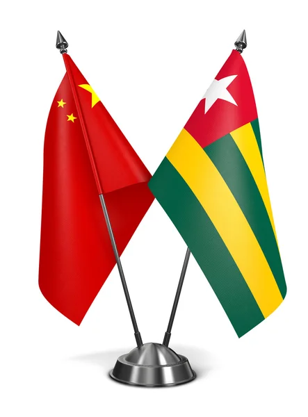 China and Togo - Miniature Flags. — 图库照片