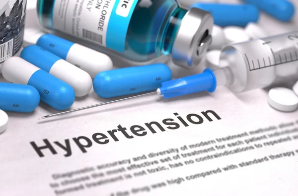 Diagnosis - Hypertension. Medical Concept. 3D Render. — Stock Photo, Image