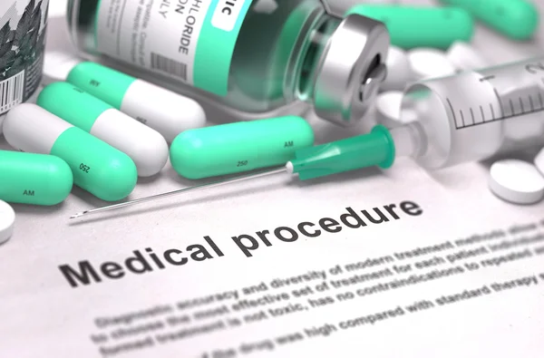 Procedimiento médico - Concepto. Composición de los medicamentos . —  Fotos de Stock