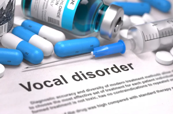 Vocal Disorder - Medical Concept. Composition of Medicaments. — Stockfoto