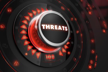 Threats Controller on Black Console. clipart