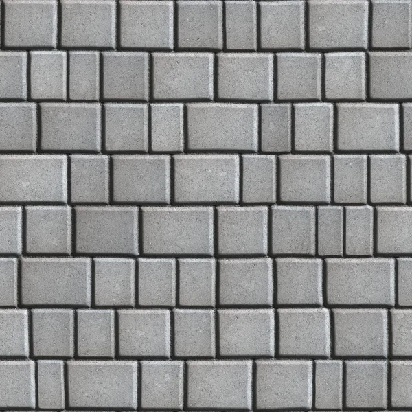 Pavimento de concreto colocado como quadrados e retângulos . — Fotografia de Stock
