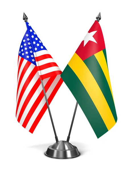 USA and Togo - Miniature Flags. — Φωτογραφία Αρχείου