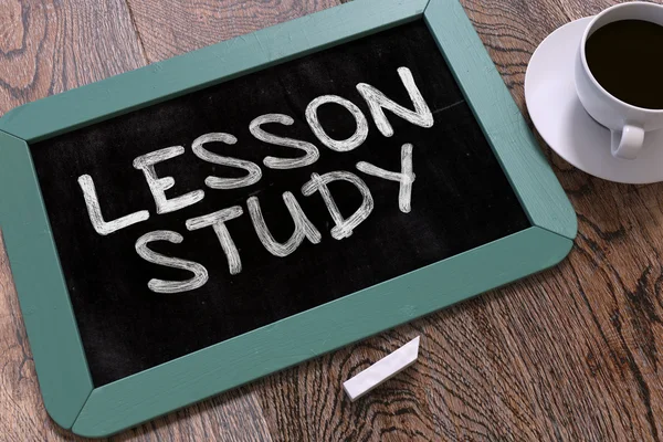 Lesson Study Handwritten on Chalkboard. — Zdjęcie stockowe