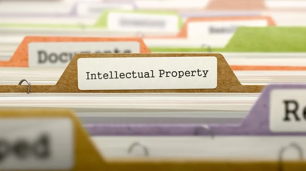 Intellectual Property - Folder Name in Directory. — 图库照片