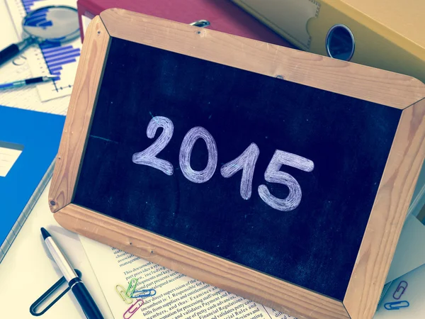 Concept 2015 dessiné à la main sur tableau . — Photo
