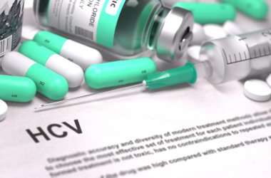HCV Diagnosis. Medical Concept.