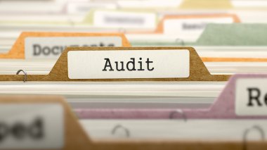 Audit Concept. Folders in Catalog.