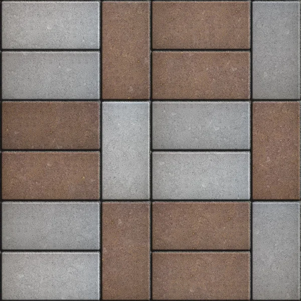 Two-tone Rectangular Pavement. Seamless Texture. — Stock Photo, Image