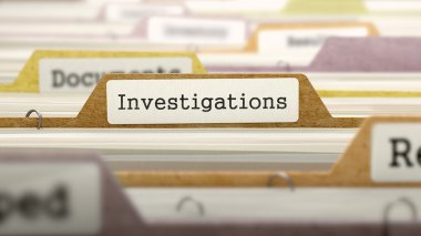 Investigations Concept on Folder Register.