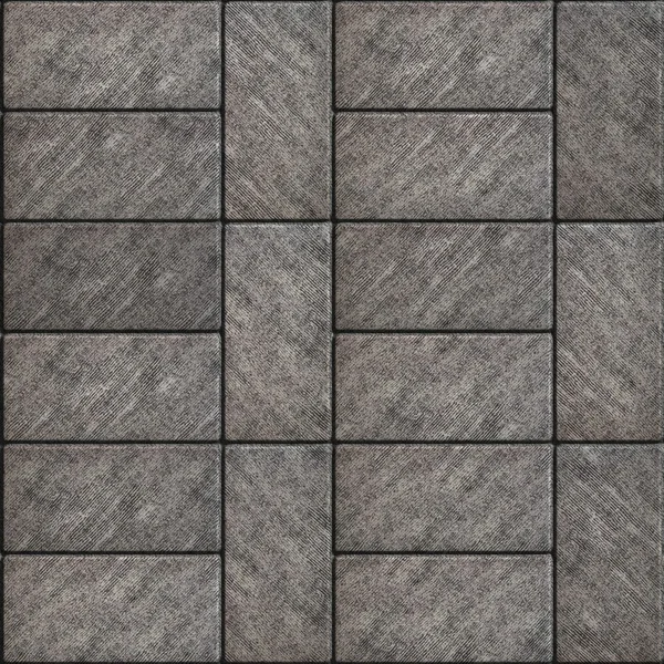 Прямоугольные серые мощеные плиты . — стоковое фото