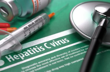 Diagnosis - Hepatitis C virus. Medical Concept.