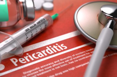 Pericarditis - Printed Diagnosis. Medical Concept.