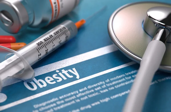 Diagnosis - Obesity. Medical Concept. — Stock Photo, Image