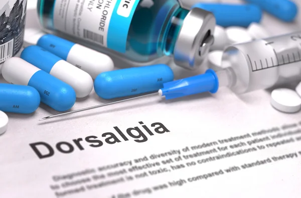Diagnosis - Dorsalgia. Medical Concept. 3D Render. — Stock Photo, Image