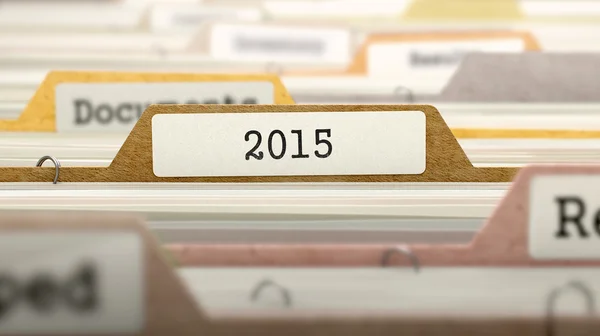 2015 on Business Folder in Catalog. — 스톡 사진