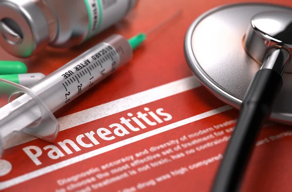 Diagnose - Pankreatitis. medizinisches Konzept. — Stockfoto
