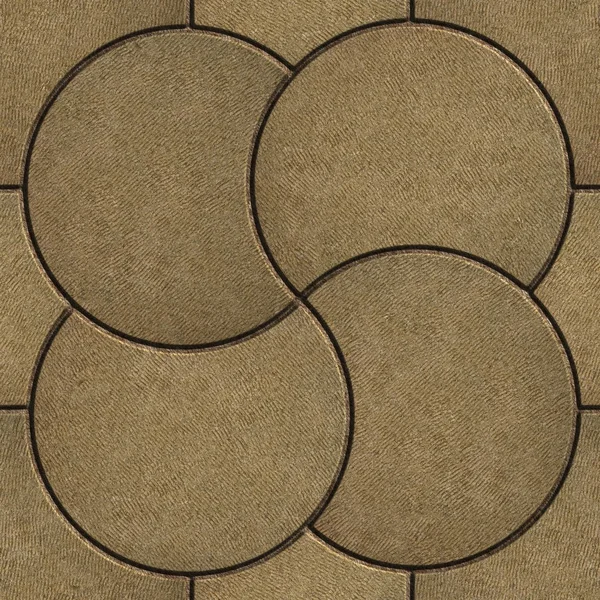 Pavimento di colore di sabbia in forma di cerchio . — Foto Stock