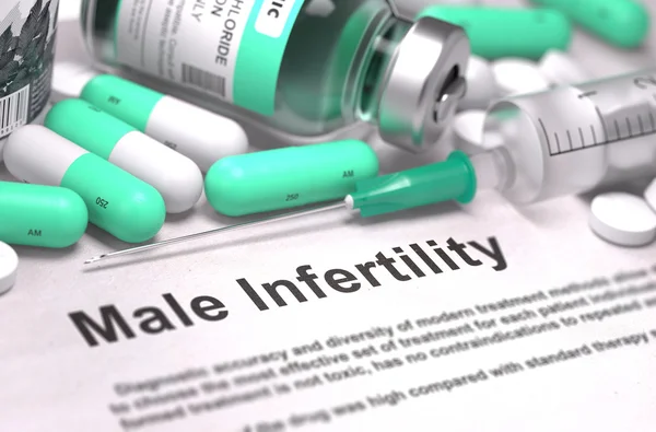 Male Infertility. Medical Concept with Blurred Background. — Zdjęcie stockowe