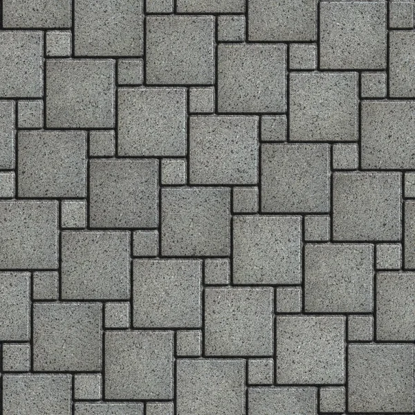 Gray with the Effect of Marble Pavement Square Shape. — Φωτογραφία Αρχείου