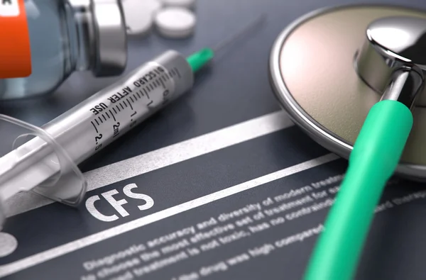 Diagnose - cfs. medizinisches Konzept. — Stockfoto