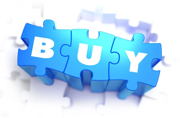 Buy - White Word on Blue Puzzles. — Stock Photo, Image