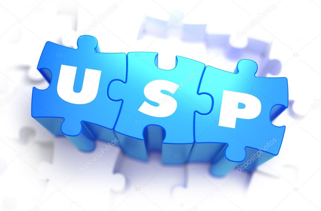 USP - White Word on Blue Puzzles.