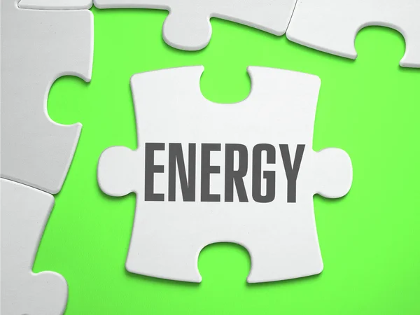 Energy - Jigsaw Puzzle with Missing Pieces. — Stockfoto