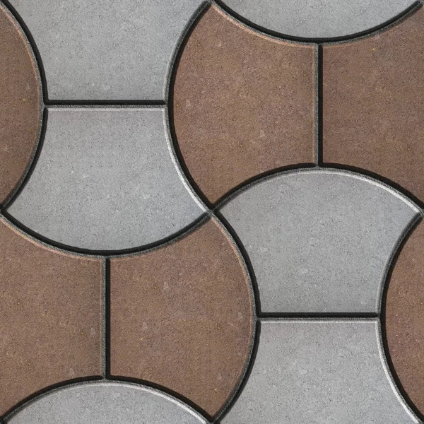 Brown e Gray Brick Pavers. Textura sem costura . — Fotografia de Stock