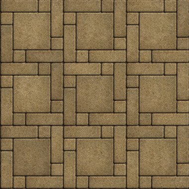 Sand Color Paving Slabs in the form of big Square..