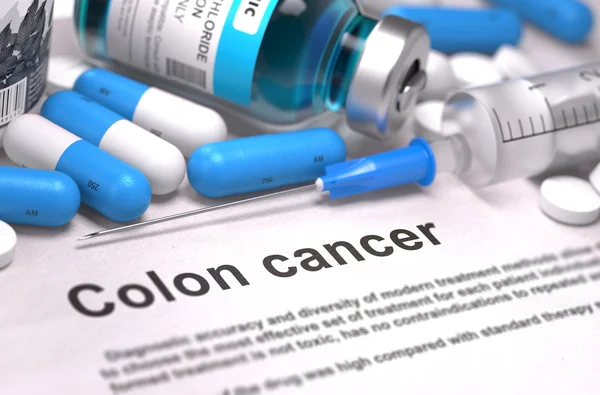 Diagnóstico del cáncer de colon. Concepto médico . — Foto de Stock