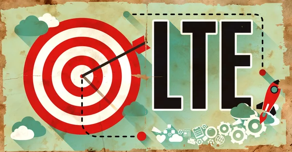 LTE Concept. Poster in Flat Design. — Stockfoto