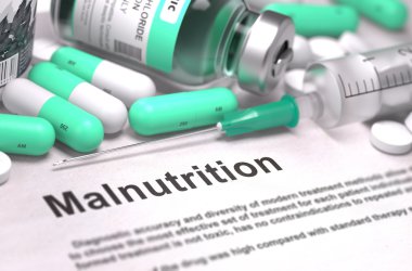 Malnutrition Diagnosis. Medical Concept. clipart