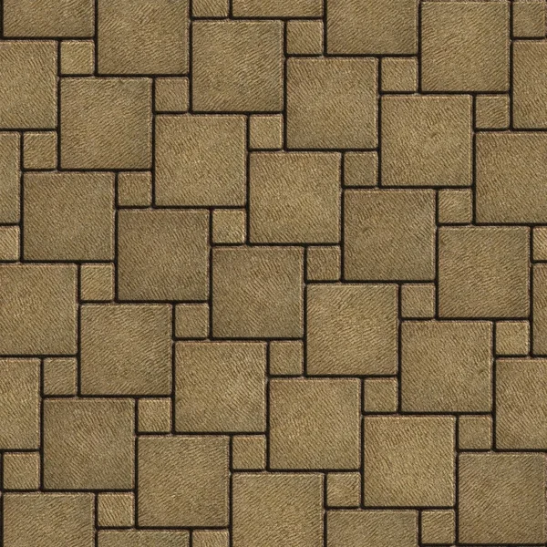 Sand Color Pavement of Square Shape. — стокове фото