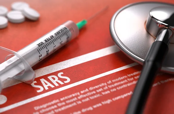 Diagnosis - SARS. Medical Concept. — 图库照片