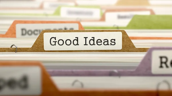 Good Ideas - Folder Name in Directory. — Stock Photo, Image