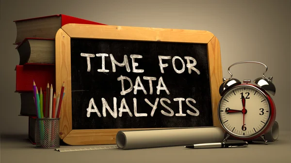 Time for Data Analysis Concept Hand Drawn on Chalkboard. — Zdjęcie stockowe