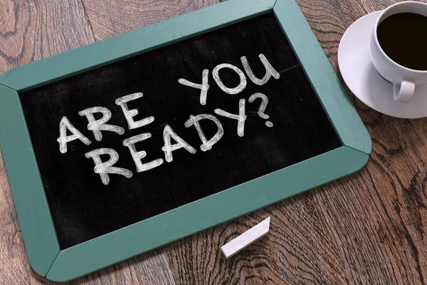 Are You Ready - Hand Drawn on Chalkboard. — Stockfoto