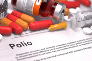 Diagnosis - Polio. Medical Concept.